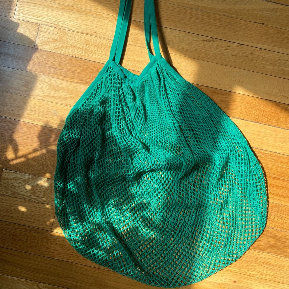 Green Net Market Tote Bag